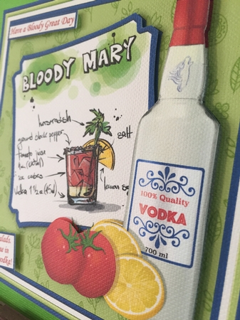 COCKTAIL DRINKS 7.5 Humorous Decoupage & Insert Bumper Kit by Beverley Hazelgrave