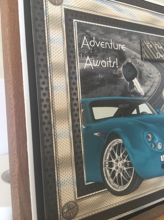 Adventure Awaits Road Trip Birthday/Fathers Day by Beverley Hazelgrave