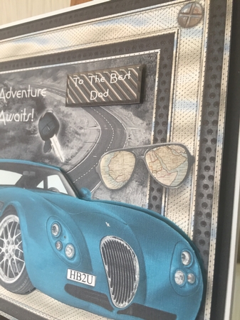 Adventure Awaits Road Trip Birthday/Fathers Day by Beverley Hazelgrave