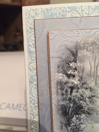 Macaroon Damask Background by Beverley Hazelgrave
