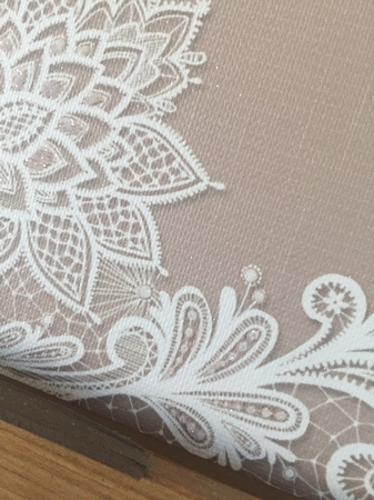 Life is a Beach Lace Corner Background by Beverley Hazelgrave