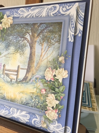 White Roses and Corner Lace  by Beverley Hazelgrave