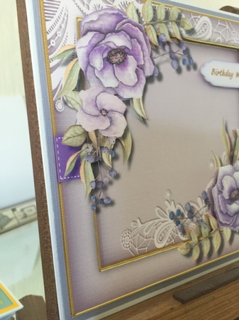 Beautiful Lilac   Berrys and  Roses  by Beverley Hazelgrave