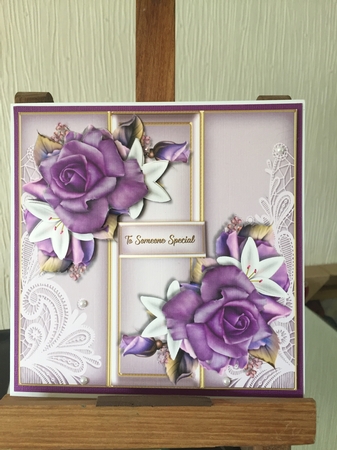 Panels Heritage Roses by Beverley Hazelgrave