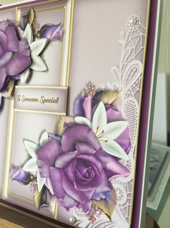 Panels Heritage Roses by Beverley Hazelgrave