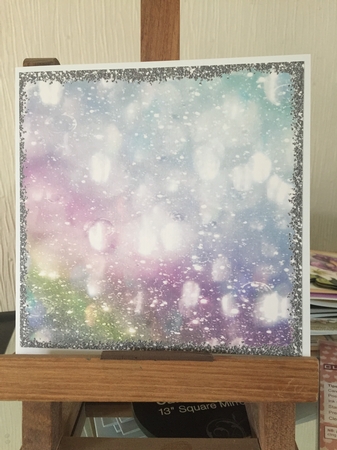 8x8 Fantasy sparkle bubble backgrounds by Beverley Hazelgrave