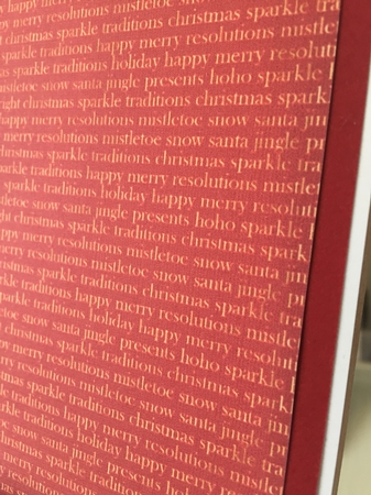 Christmas 3 Gold Script Background by Beverley Hazelgrave
