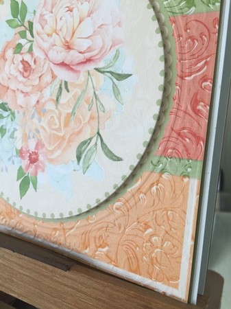 Beautiful Watercolor Flowers - 8x8 Peach & Green Mini Card Kit by Beverley Hazelgrave
