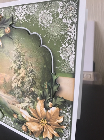Snowflakes Border - Snowy Woods by Beverley Hazelgrave