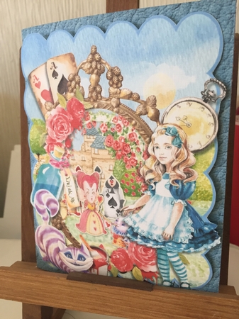 Through the Looking Glass Pop Out Book Card and Envelope Kit. by Beverley Hazelgrave
