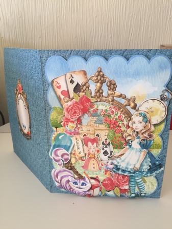 Through the Looking Glass Pop Out Book Card and Envelope Kit. by Beverley Hazelgrave