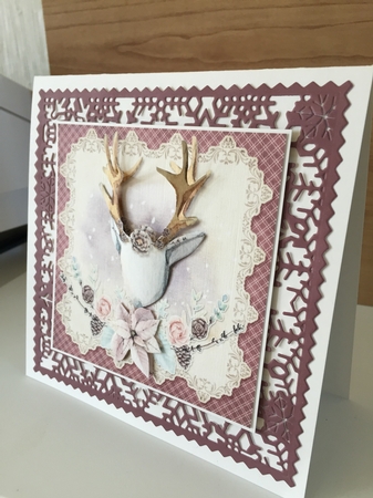 A Beautiful Winter - 10 6x6 Card Fronts, 2 Inserts, Envelope & Paper by Beverley Hazelgrave