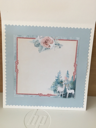 A Beautiful Winter - 10 6x6 Card Fronts, 2 Inserts, Envelope & Paper by Beverley Hazelgrave