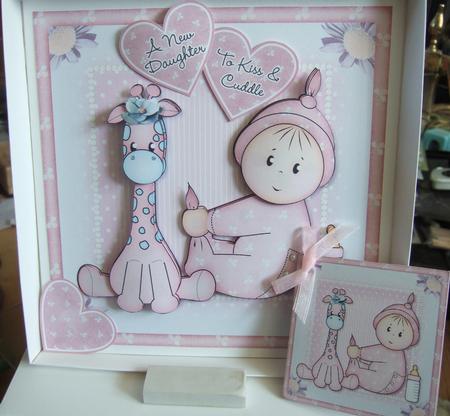 Giraffe Baby Girl Mini Kit by Beverley Hazelgrave