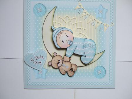 Moon Baby Boy Mini Kit - New Baby Boy by Beverley Hazelgrave