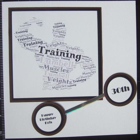 Body Builder Word Art Shape by Beverley Hazelgrave