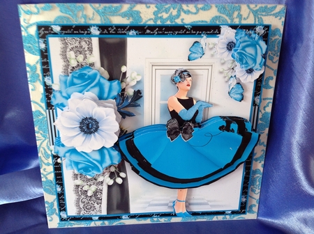 Beauty in Blue Card Front Kit by Beverley Pleasants
