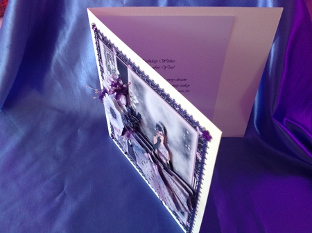 Beauty In Lilac Card Front Kit by Beverley Pleasants