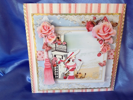 Bistro By The Sea Card Front Kit by Beverley Pleasants
