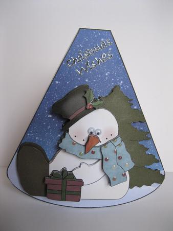 Cute Little Snowman Wobble Card Sheet by Beverley Rollings
