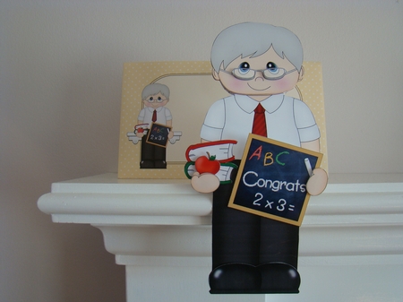 3D On the Shelf Card Kit - Mr Williams the Teacher by Beverly Carmichael