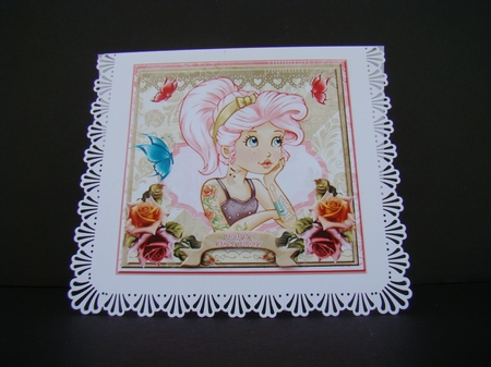 Mini Kit - Pretty Rockabilly Chick #4- for lots of occasions by Beverly Carmichael