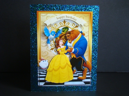 Beauty princess, shall we dance, with gold rose A5 by Beverly Carmichael