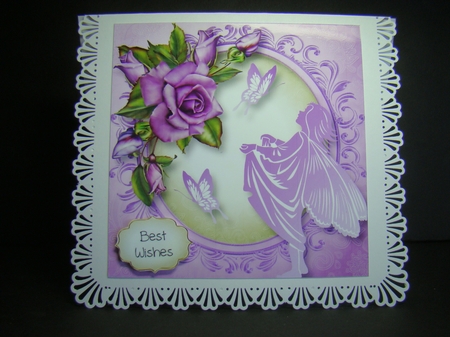 Fairy, Flutters & Roses 8x8 by Beverly Carmichael