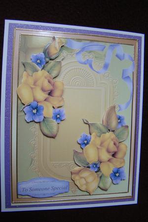 A5 Beautiful Yellow Roses by Beverly Carmichael