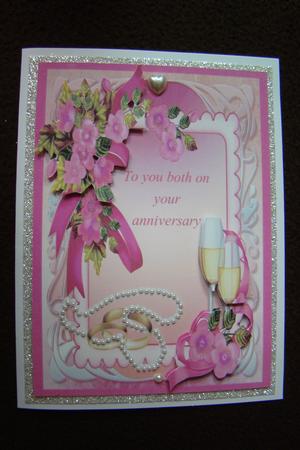 A5 Lovely Anniversary Card by Beverly Carmichael