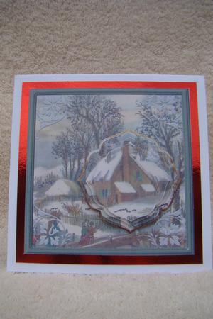 Vintage Farmhouse Card with Topper by Beverly Carmichael