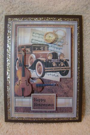 Male Card Vintage Car & Music by Beverly Carmichael