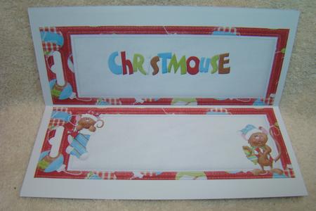 Christmouse with Little Mice Insert Dl by Beverly Carmichael