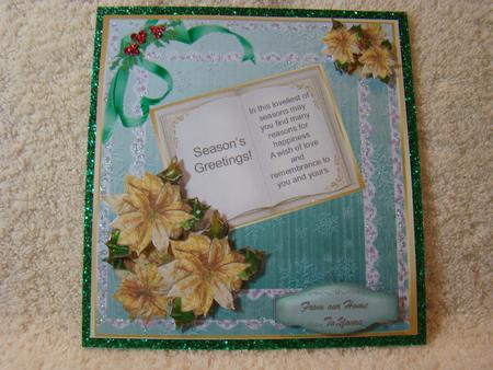 Lovely Gold Poinsettias and a Verse Book by Beverly Carmichael