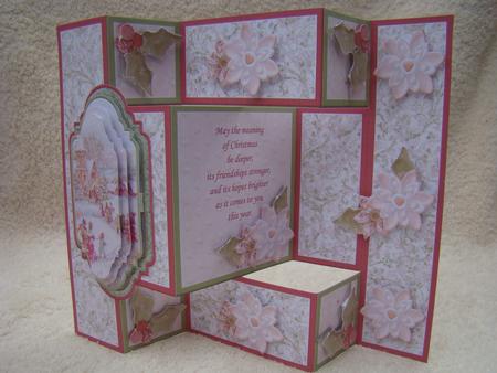 Christmas Morning Walk to Church Tri Shutter Card Mini Kit by Beverly Carmichael