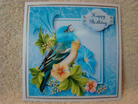Beautiful Singing Blue Bird by Beverly Carmichael
