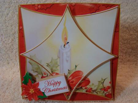 Single Candle 3D Star Card Mini Kit by Beverly Carmichael
