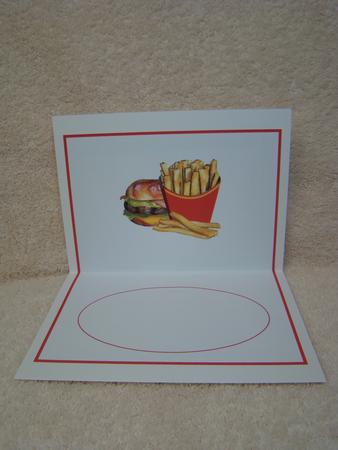 Burger and Fries Insert by Beverly Carmichael