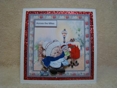 Posting a Christmas Card with Decoupage by Beverly Carmichael