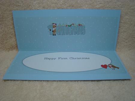 Rudolf 1st Christmas Large Dl 2 Insert by Beverly Carmichael