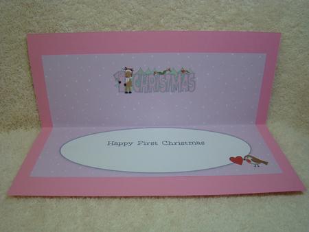 Rudolf 1st Christmas Large Dl Insert by Beverly Carmichael