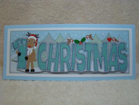 Rudolf 1st Christmas Large Dl 2 by Beverly Carmichael