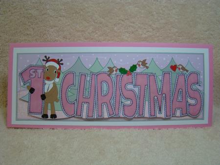 Rudolf 1st Christmas Large Dl by Beverly Carmichael
