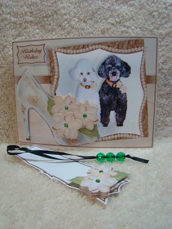 Puppies, Posies & Shoes Mini-kit - Poodles by Beverly Carmichael