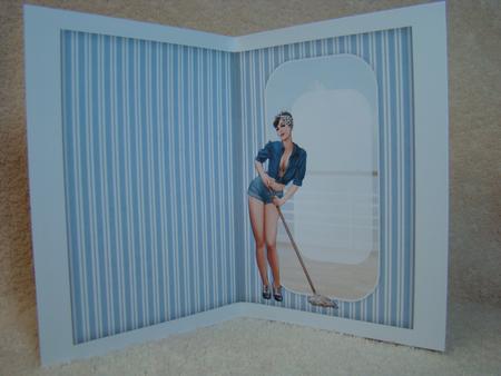 1950's Pin Up Girl Alice May (blue) Insert by Beverly Carmichael