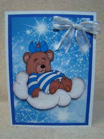 Little Bear Sleeping on a Cloud Among the Stars by Beverly Carmichael