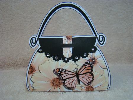 Butterfly & Flower Handbag Shaped Treat Favour Box Mini Kit by Beverly Carmichael