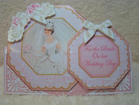 For the Bride on Her Wedding Day Double Octagon Card Kit by Beverly Carmichael