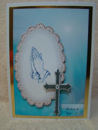 Praying Hands Sympathy by Beverly Carmichael