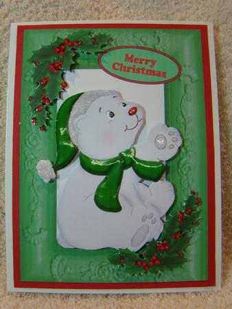 Christmas Westie Dog Signpost Large Dl Easicut 3D Decoupage by Beverly Carmichael